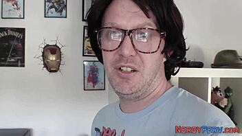 Yorkshire guy tricked into first blowjob by goth.