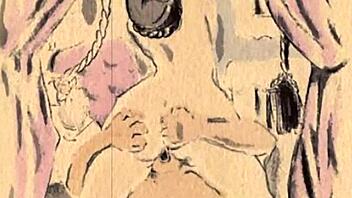 First creampie ever with Russian lesbian strapon! 😍