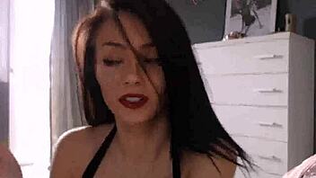 masha undresses for you on webcam, sexy brunette teen in costumes