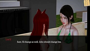 What happens in my new family 202 hentai game?