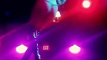 new stripper rips clothes while dancing in knee highs and thong