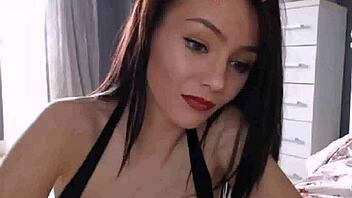 masha undresses for you on webcam, sexy brunette teen in costumes