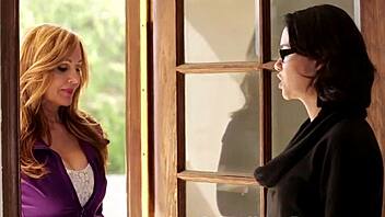 adorable lesbian teen 18+ scissoring with milf