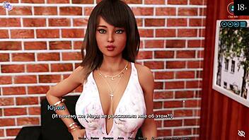 Sultry hotel scene with big-boobed babe in Sunshine Love hentai