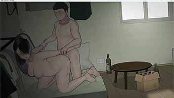 Curious scenes from Hentai game Tenants of the Dead.