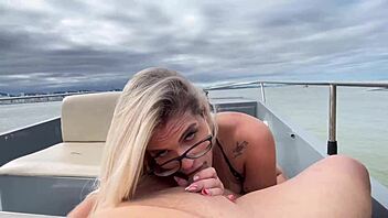 Married Blonde Can’t Resist Bareback Boat Ride With Sailor