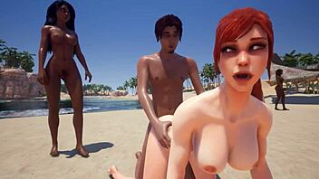 Serenia and Maya’s hot threesome with cumswap and deepthroat action