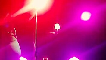 new stripper rips clothes while dancing in knee highs and thong