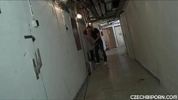 Bisexual Threesome Rocks Empty Building with Raw Heat