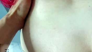 Getting touched in the kitchen for a quick homemade session.