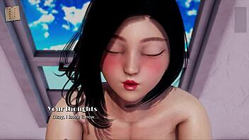 Indian Brunette Rides Cowgirl Style with Shaved Pussy in Detailed Scene