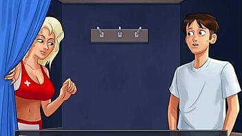 Summertime saga chapter 22 – Glory hole scene with big ass and big tits