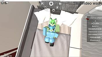 roblox furry gays enjoy comfortable oral sex in their cozy world