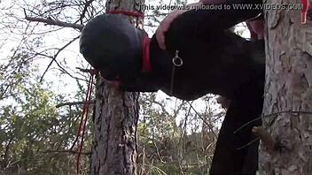 Tied Up Latina Teen in Pantyhose Rough Outdoor Fuck!