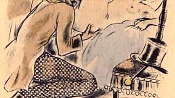 First creampie ever with Russian lesbian strapon! 😍