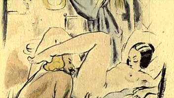 First creampie ever with Russian lesbian strapon! 😍