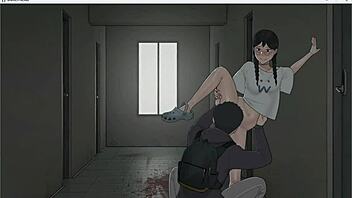 Curious scenes from Hentai game Tenants of the Dead.