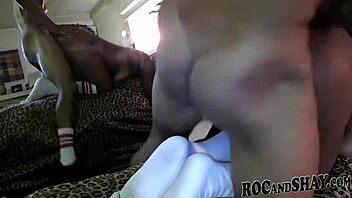 African Ebony Wife Gets Intense Anal Sex with Cumshot!
