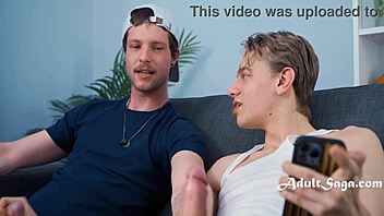 Ever wonder if straight guys jerk off together watching porn?