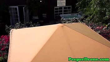 Drone Spies On Outdoor Lesbian Licking?