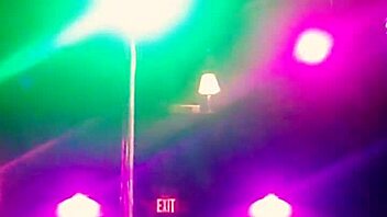 new stripper rips clothes while dancing in knee highs and thong