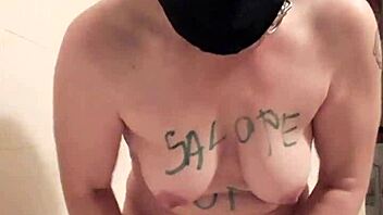 French Female Slave Performs Intense Self-Masturbation In BDSM Session.