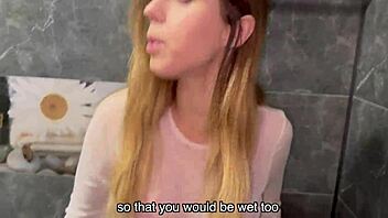 My step mom, uh, made me wash and cum real hard