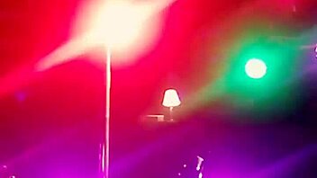 new stripper rips clothes while dancing in knee highs and thong