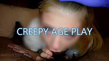 Young student learns deepthroat from old professor in POV