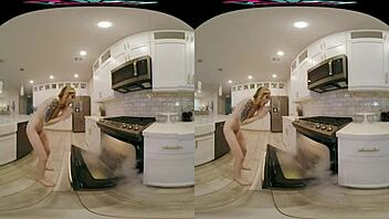 Hot blonde Ailee Anne’s hardcore kitchen scene