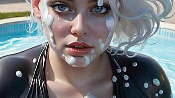 Intense Face Painting with 100 AI Facials