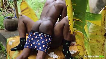 i get horny when she comes to fetch water, leading to hardcore sex in doggystyle with her big ass