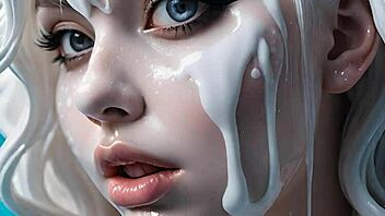 Intense Face Painting with 100 AI Facials