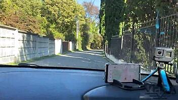 Widow feels intense pleasure as she lures three guys into haunted house for hardcore fucking