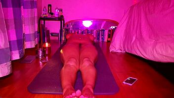 Professor Gaia Performs Naked Yoga Poses