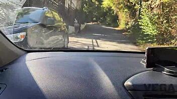 Widow feels intense pleasure as she lures three guys into haunted house for hardcore fucking