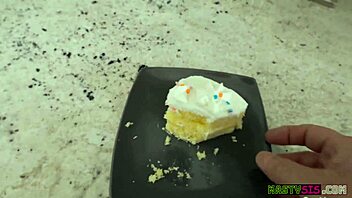 Little stepsister Angel Windell chooses pie over cake