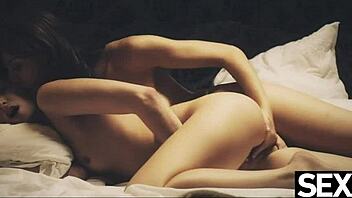 Redhead Lesbian Licks Girlfriend's Big Natural Tits to Climax