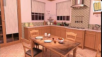 Finding way around isabella's house after night out.