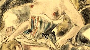 Ilustrasi Eroik Vintage Dari Komik Retro Panas