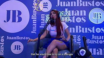 Jessica's solo session with vibrator leads to wild fantasy