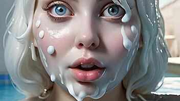 Intense Face Painting with 100 AI Facials