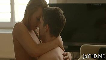 young girl rides throbbing penis hard