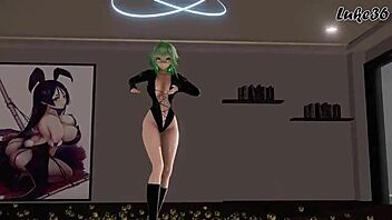 gumi vocaloid in mmd animation.