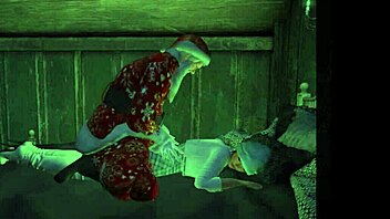 Santa Delivers Christmas Gifts Through the Back Door Instead