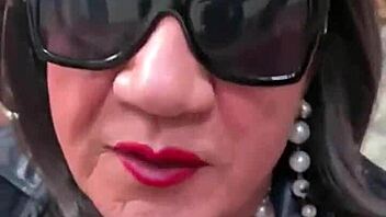 does this mature tranny love huge monster cocks fucking her ass?