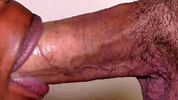 Big White Cock Ejaculates In Ebony Slut Mouth And Swallow