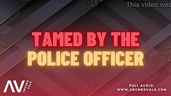 Police officer undergoes chastity cage training in gay audio story