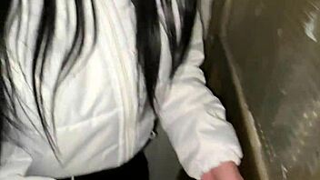 Little slut, wanna sneak off with a fan you just met?