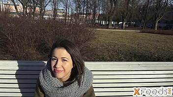 hot brunettes turn casting into hardcore fuck?